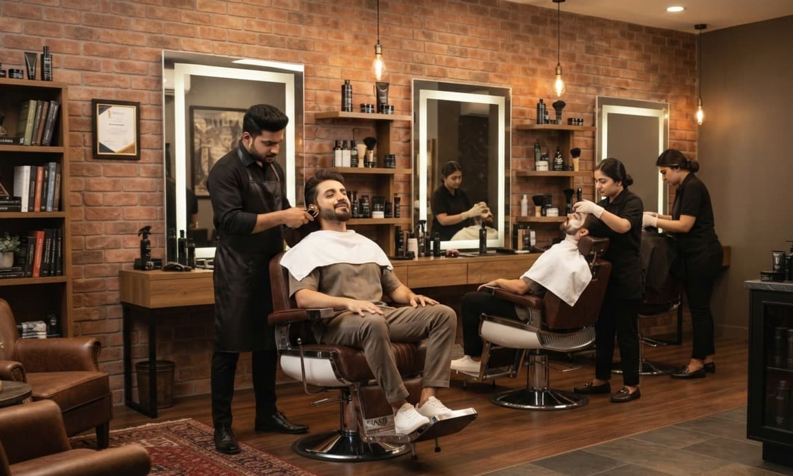 Haircut + Beard + Advance D-Tan – ₹599